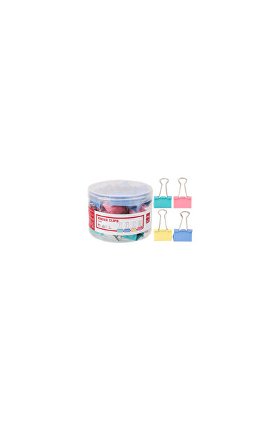 MC Micostore Clipsuri metalice Deli 8553 A, 32mm, diverse culori, cutie PVC 2...
