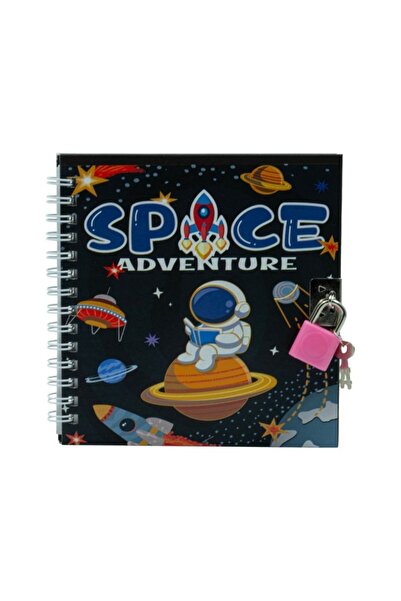 MC Micostore Journal S48K-022, 45 pages, space motifs, cardboard cover, with ...
