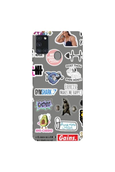Other Samsung A21S Mixed up 2 Grey Colored Silicone TPU Θήκη