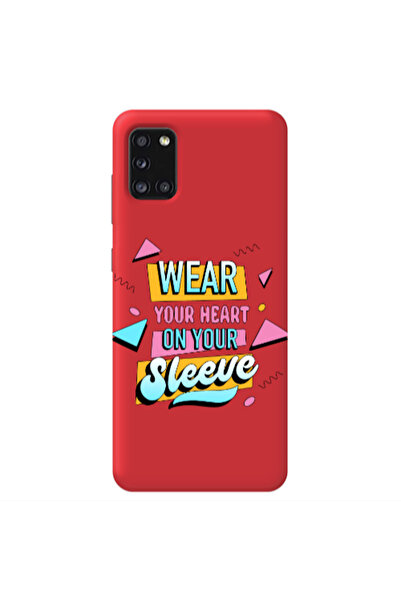 Other Samsung A41 Wear Your Heart Red Colored Silicone TPU Θήκη