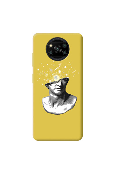 Other Xiaomi Poco X3 /X3 Pro Space Statue Yellow Colored Silicone TPU Θήκη