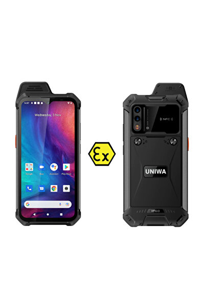 UNIWA smartphone W888, 6.3" HD+, 4/64GB, ηχείο 2W, Atex Zone 2, IP68, μαύρο