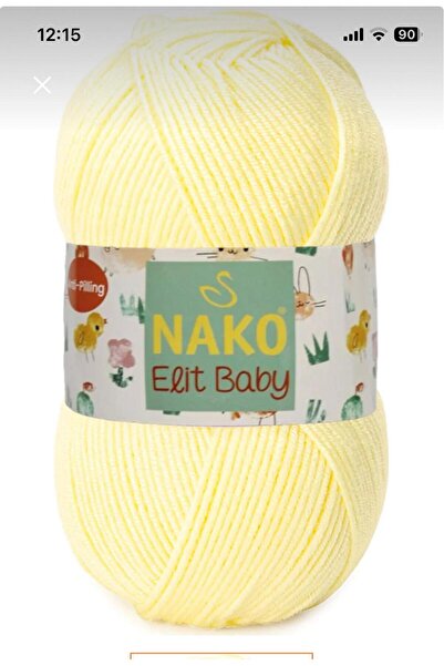 NAKO NOKO Elitbayby Antipiling Bebe ipi Rrnkno 3664 limon sarısı