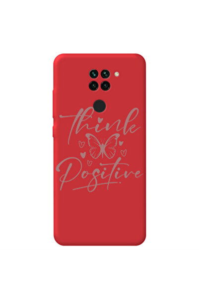 Other Xiaomi Redmi Note 9 Think Positive Red Colored Silicone TPU Θήκη