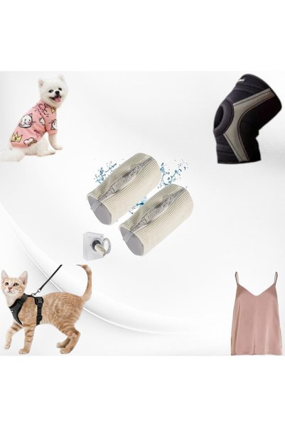 OEM Sac/Husa spalare incaltaminte,hainute animale,microfibra moale,reutilizabil rezistent alb/gri+Breloc