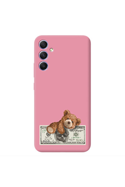 Other Samsung A15 5G Money Style Pink Colored Silicone TPU Θήκη