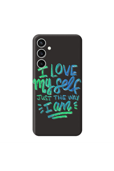 Other Samsung S24 Plus I Love My self Black Colored Silicone TPU Θήκη