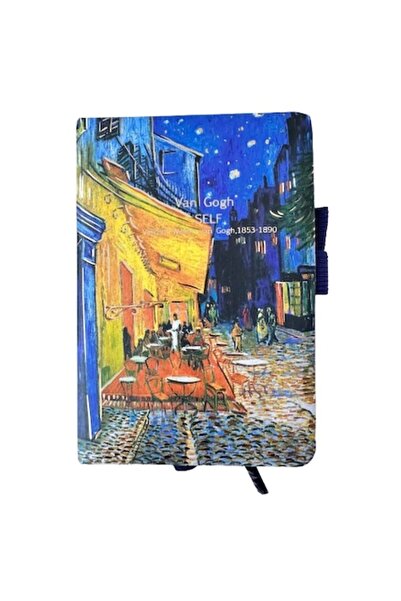 OEM Agendă elegantă Vincent van Gogh, Cafeneaua pe tivul nopții, copertă cart...