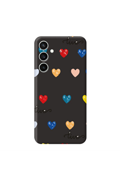 Other Samsung S24 Plus Heart Lives Black Colored Silicone TPU Θήκη