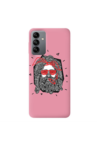 Other Samsung A04S Cool glasses Pink Colored Silicone TPU Θήκη