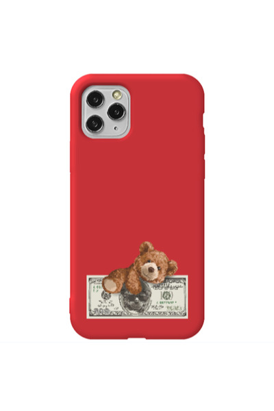 Other Apple iPhone 11 Pro Max Money Style Red Colored Silicone TPU Θήκη