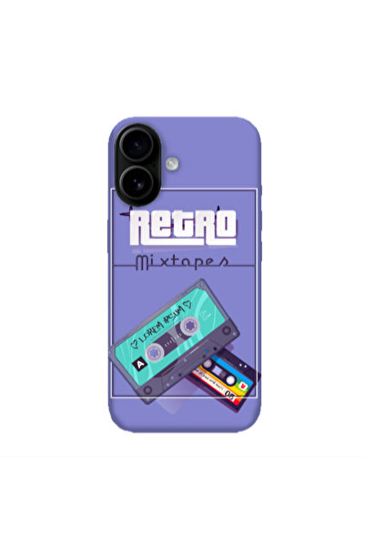 Other Apple Iphone 16 plus Mixtapes Purple Colored Silicone TPU Θήκη