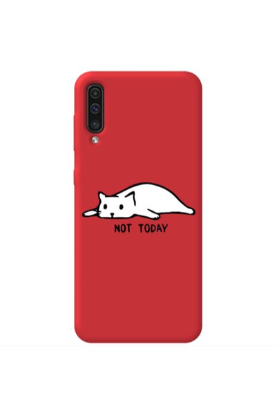 Other Samsung A70 Not Today Red Colored Silicone TPU Θήκη