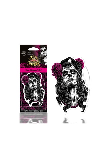 AMIO Odorizant auto pentru oglindă AROMA DIA DE LOS MUERTOS Pink Diamond Girl