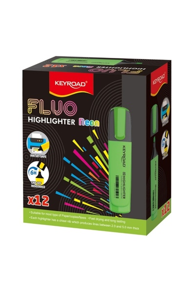 MC Micostore Текстмаркер KR972167, скосен връх, зелен