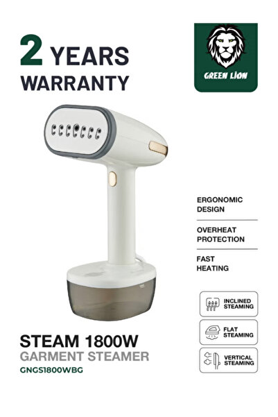 Green Lion 1800W Garment Steamer with 20-Minute Continuous Steam, 350ml Water...