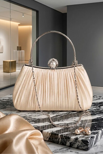 ZEYYMODA Ten Saten New Model Battery Operated Evening Dress Bag, Handbag and ...