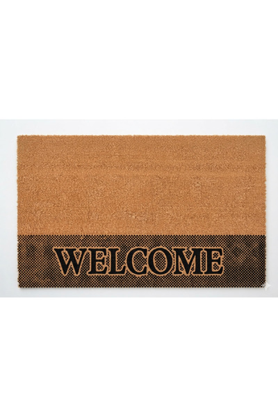 Evoris Coco Cc025A Welcome Patterned Thick Non-Slip Sole Moisture Absorbing Stylish Design Door Mat 45X75 cm