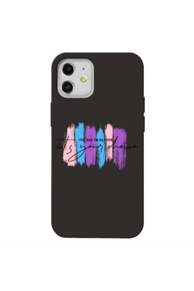 Other Apple iPhone 12 One Day Or Day One Black Colored Silicone TPU Θήκη