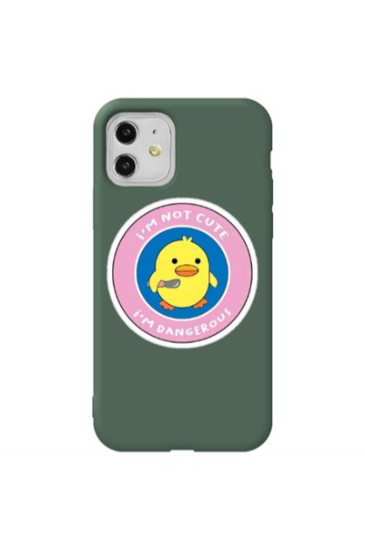 Other Apple iPhone 11 I m dangerus Dark Green Colored Silicone TPU Θήκη