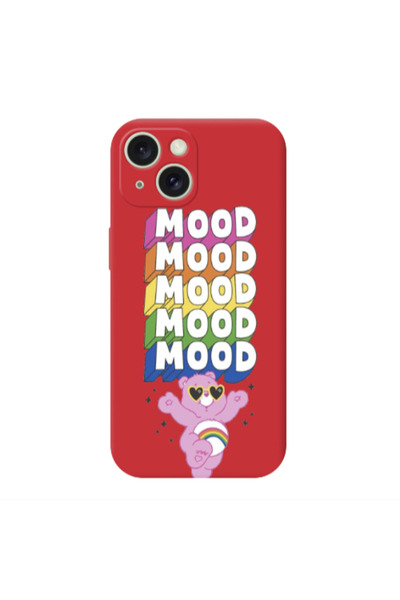 Other Apple iPhone 15 Plus Mood Red Colored Silicone TPU Θήκη