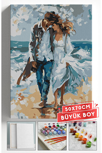 Akihabara Sayılarla Boyama Hobi Seti Çerçeveli Numaralı Tuval Fırça Boya Dahi...