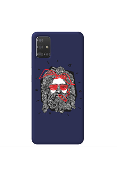 Other Samsung A71 Cool glasses Dark blue Colored Silicone TPU Θήκη