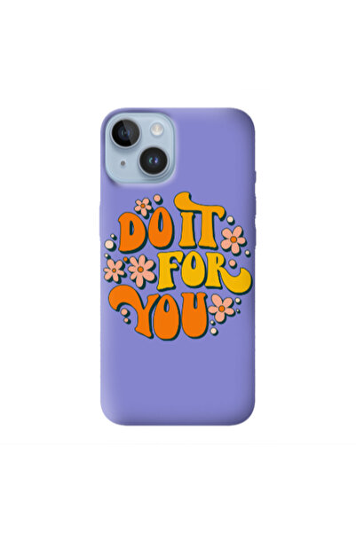 Other Apple iPhone 14 Plus Do it For You Purple Colored Silicone TPU Θήκη