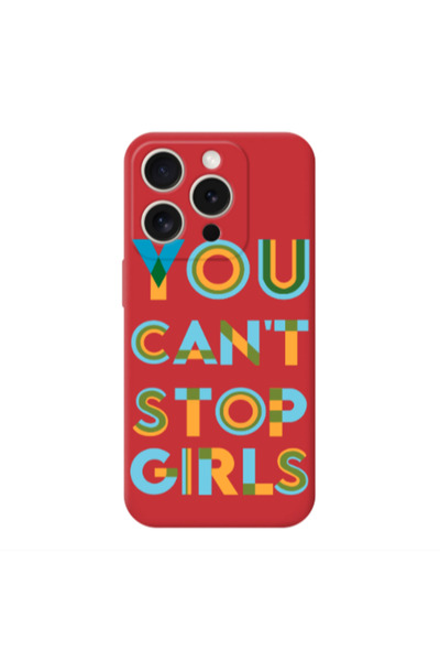Other Apple iPhone 15 Pro Max You Cant Stop Girls Red Colored Silicone TPU Θήκη