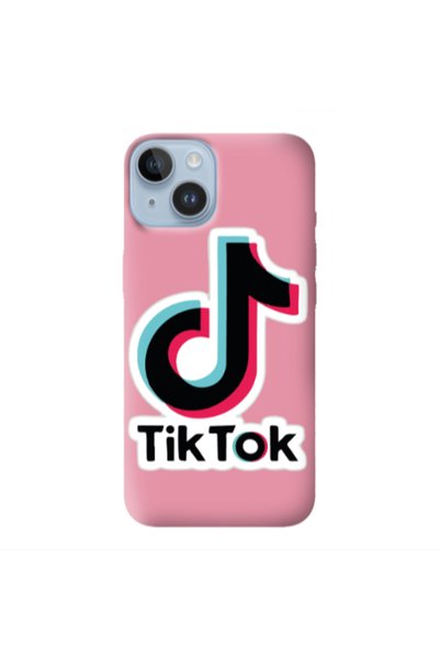 Other Apple iPhone 14 Plus Tik Tok Pink Colored Silicone TPU Θήκη