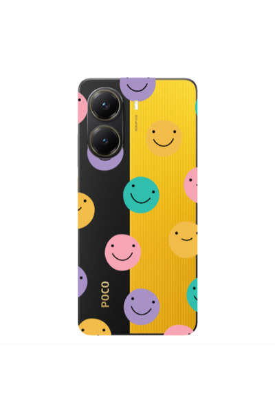 Other Xiaomi Poco X7 Pro Colorful smiles Transparent Silicone TPU Θήκη
