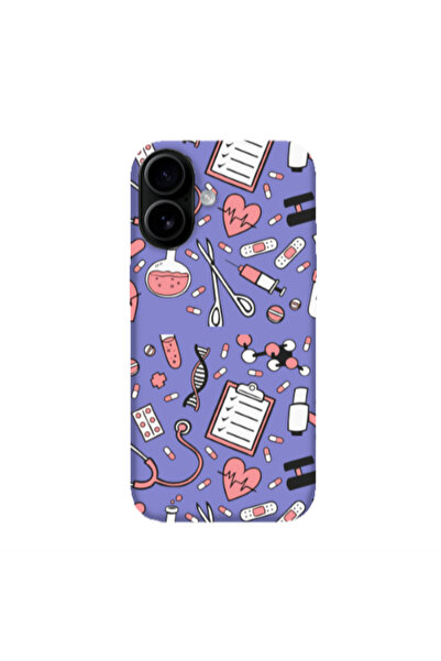 Other Apple Iphone 16 Laboratory Purple Colored Silicone TPU Θήκη