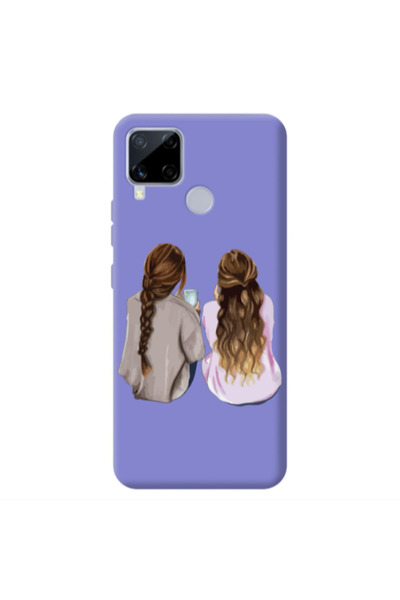 Other Realme C25S Friends Purple Colored Silicone TPU Θήκη
