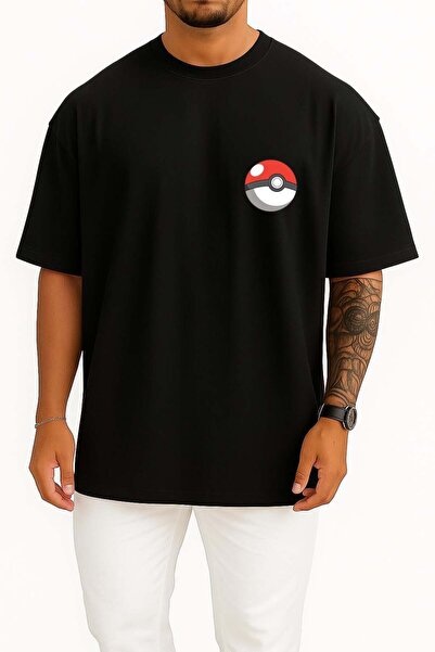 Bahriyeli Collection Oversized Sandshrew Pocket and Backpack Design Unisex T-...