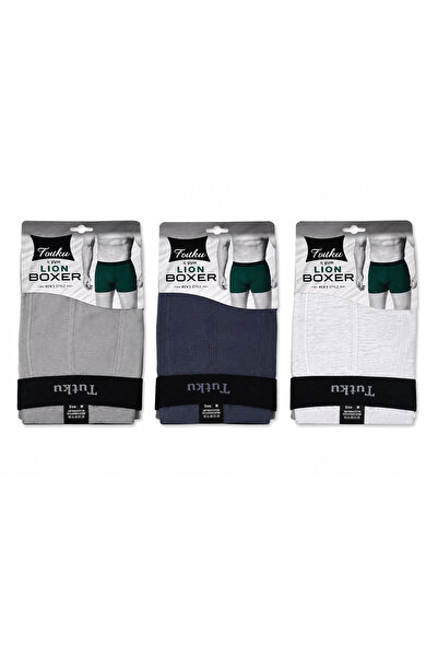 Tutku Erkek Lıon Spor Boxer 3Lü Set