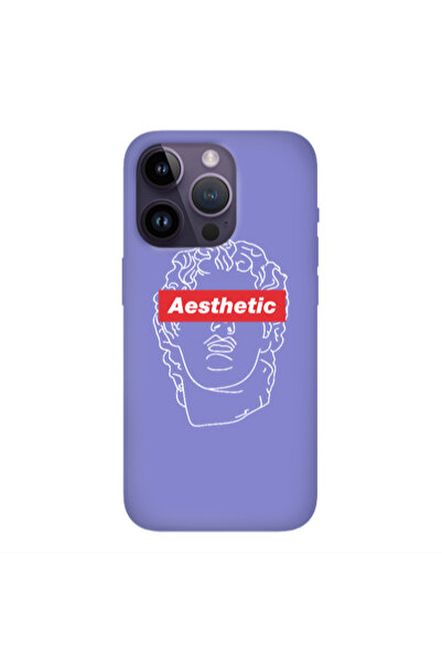 Other Apple iPhone 14 Pro Aesthetic Purple Colored Silicone TPU Θήκη
