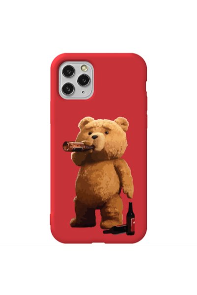 Other Apple iPhone 11 Pro Max Beer Time Red Colored Silicone TPU Θήκη