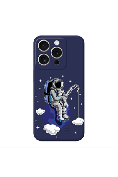 Other Apple iPhone 15 Pro Max Fishing space Dark blue Colored Silicone TPU Θήκη