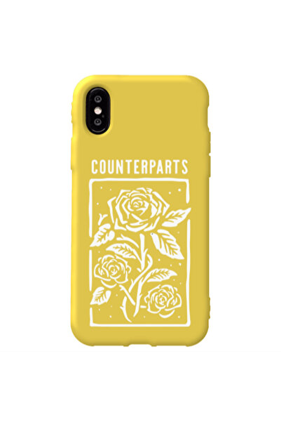 Other Apple iPhone Xs Max Counterparts Yellow Colored Silicone TPU Θήκη