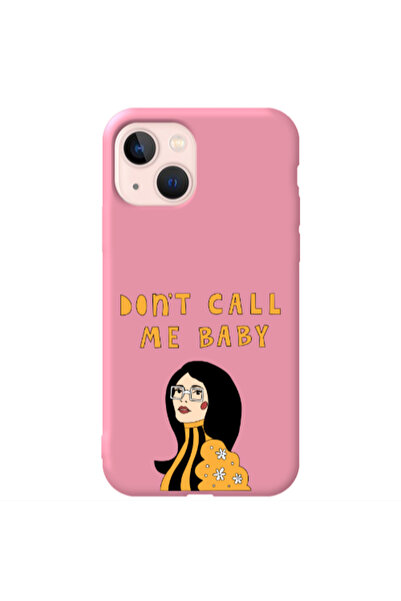 Other Apple iPhone 13 Call me baby Pink Colored Silicone TPU Θήκη