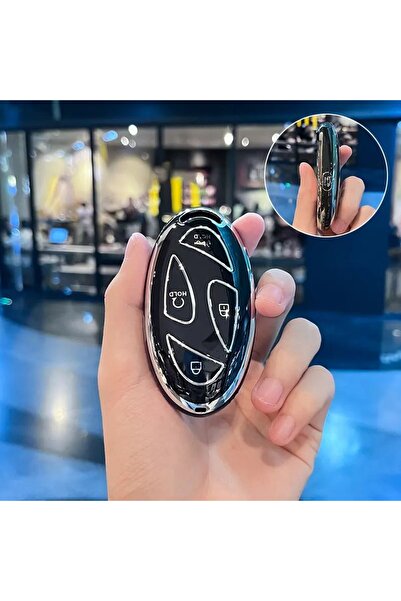 KeyRoN غطاء مفتاح هيونداي نيو توسان أيونيك كونا إلانترا مع 5 مفاتيح، موديل أس...