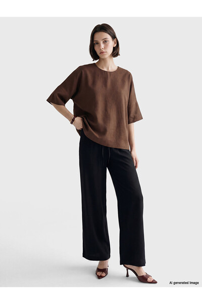 LC Waikiki I Beli Corded Wide Leg Women's Trousers from Freezen Store