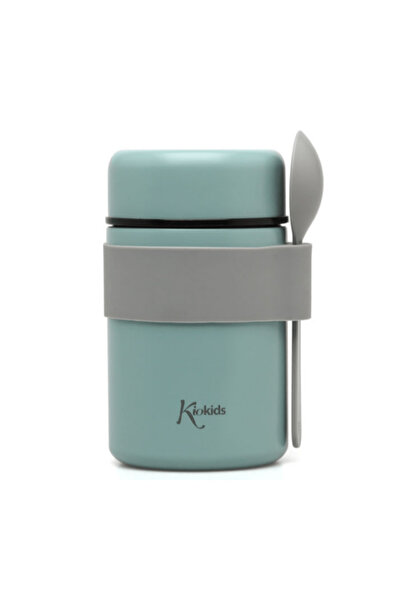 Kiokids Θερμός φαγητού με κουτάλι, μέντα, 500ml.