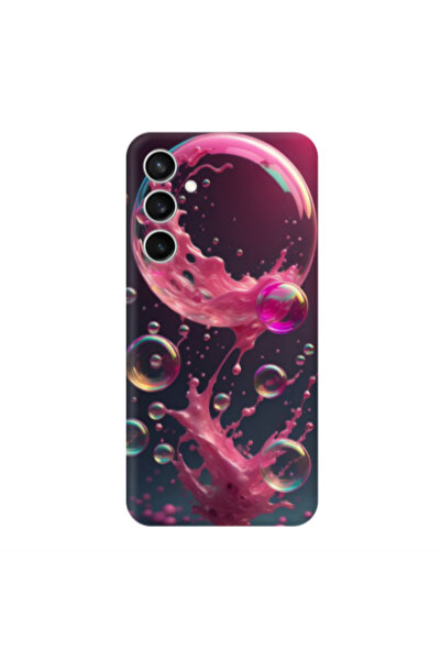 Other Samsung S24 Plus Pink balloon Transparent Silicone TPU Θήκη