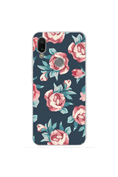 Other Xiaomi Redmi Note 7 Purple roses Transparent Silicone TPU Θήκη