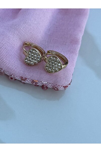 XUPING JEWELRY Xuping kararmaz zirkon taşlı çocuk küpesi