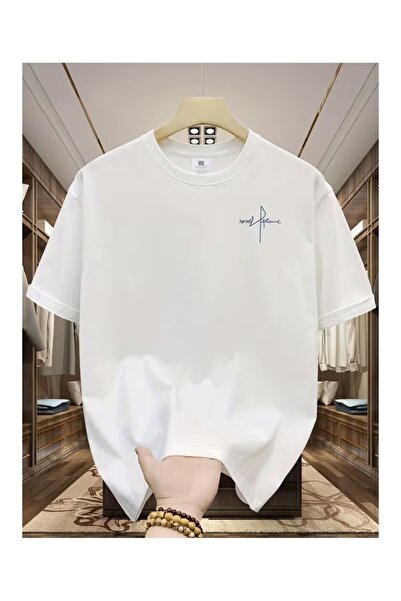 ZİYMO Ανδρικό μπλουζάκι με στάμπα, oversized