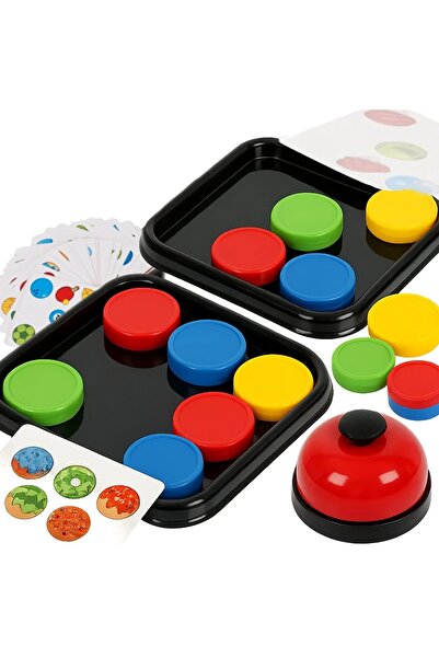 Hurt Joc de logica pentru copii, tip puzzle, 2 table, 40 carti, plastic, 5.2x...