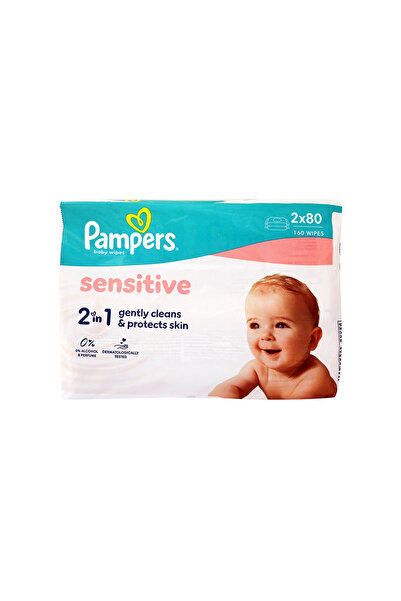 Pampers | Μωρομάντηλα Sensitive | 2x80τεμ