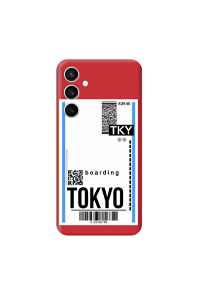 Other Samsung S24 Plus Tokyo Boarding Red Colored Silicone TPU Θήκη